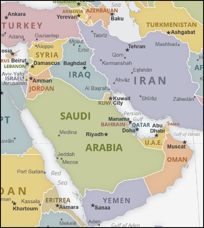 MENA map