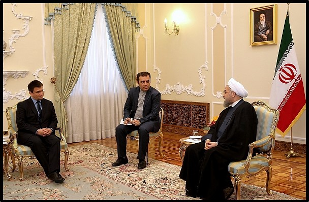 President Rouhani and Foreign Minister Klimkin