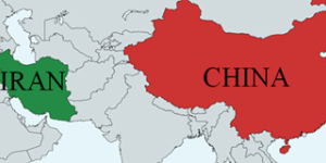 Iran China map